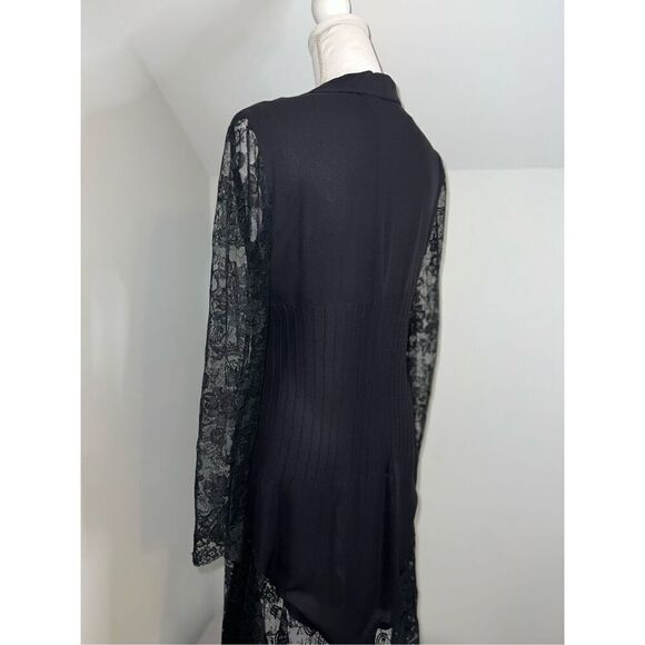 Valentino Night 100% Silk Lace Dress 6 Cocktail Date Night LBD - Picture 7 of 16